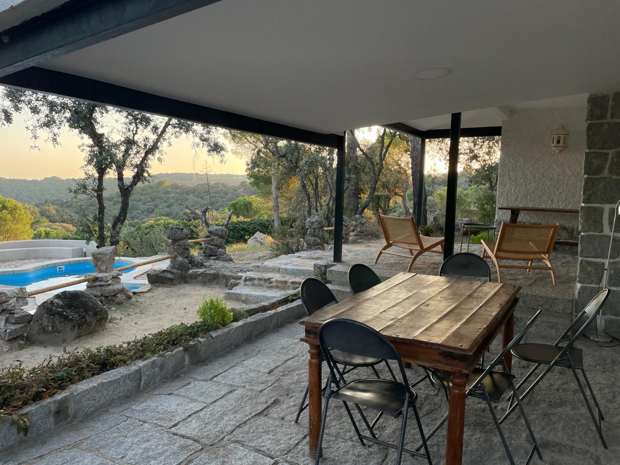 Chalet Con Piscina En Torrelodones Buitenkant foto
