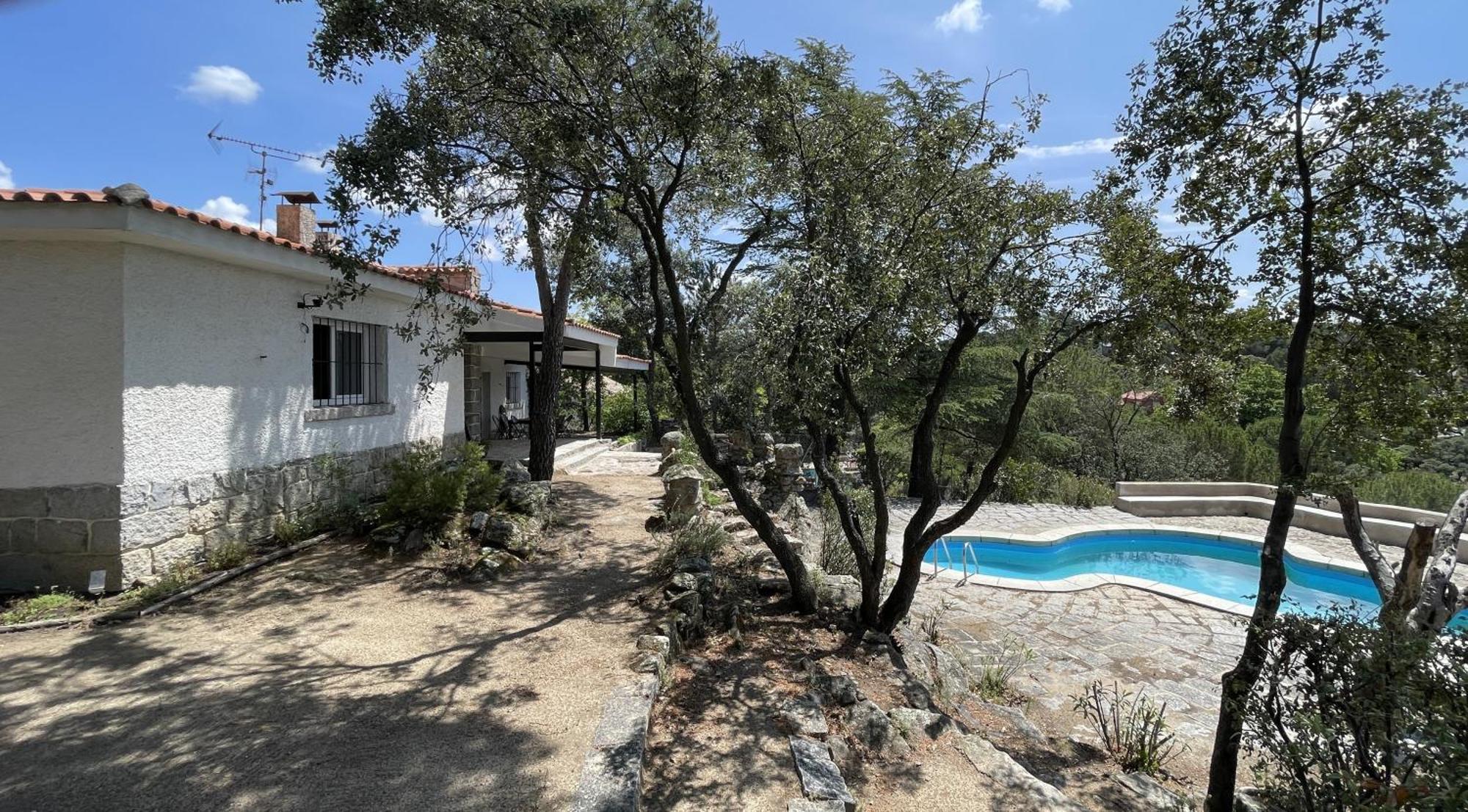 Chalet Con Piscina En Torrelodones Buitenkant foto